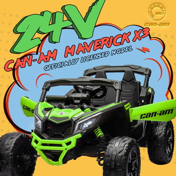 Kerry Yoo 24V Ride on Toys for Big Kids,Kids Electric Ride on Car UTV 4WD/2WD,High Speed Power Wheels with EVA Rubber Tires,4x4