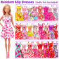 K.T. Fancy 83 Pcs Dolls & Accessories With Doll Closet Wardrobe For 11.5 Inch Doll Dress Up Set Including Wardrobe Shoes, Wallet, Dress Hangers, Brush, Necklace, Pet And Other Accessories