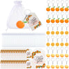 Little Cutie Baby Shower Party Favors Includes Orange Keychains White Organza Bags Thank You Tags Fruit Theme Party Favors Schoo