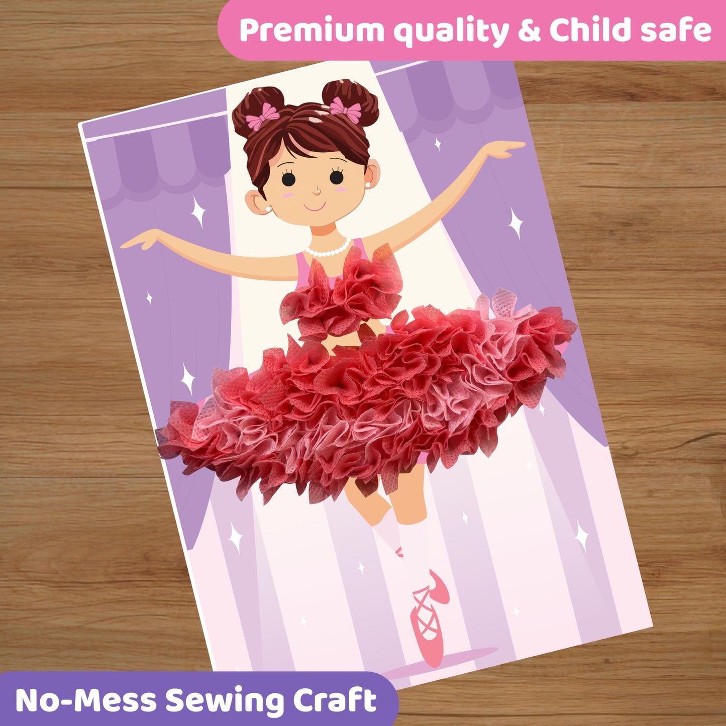 jackinthebox Poke Poke Art for Kids - Fashion Theme Dress Decorations Like Princess, Winter, Monsoon, Hawai, Beach, Ballerina, M