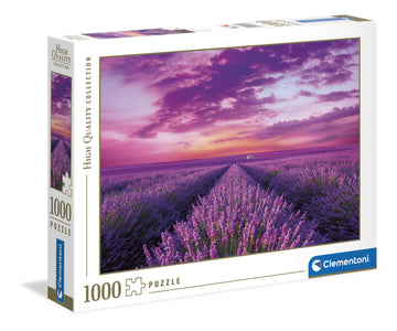 Clementoni Collection 39606, Lavander Field Puzzle For Adults And Children, 1000 Pieces, Ages 10 Years Plus