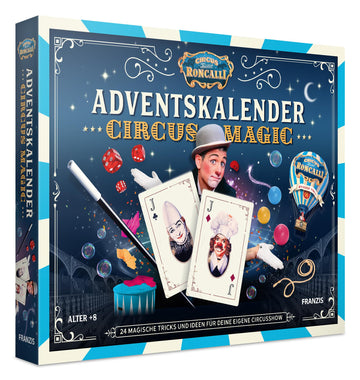 Franzis 67188 Circus Roncalli Advent Calendar, 24 Magic Tricks And Ideas For Your Own Circus Show, For Children From 8 Years