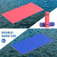 GUINGFUN 9/12/18FT 3-Layer Lily Pad Floating Mat  Double-Sided Use Floating Water Mat  Floating Mat for Lake  Water Mat Suitable for mature-themed and Children(12FT Red & Blue)