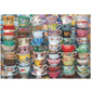 Teacups Puzzle for Adults 1000 Pieces, Colorful Tea Time Jigsaw Puzzles Features Classical Coffee Tea Cups, Challenging Retro Ar