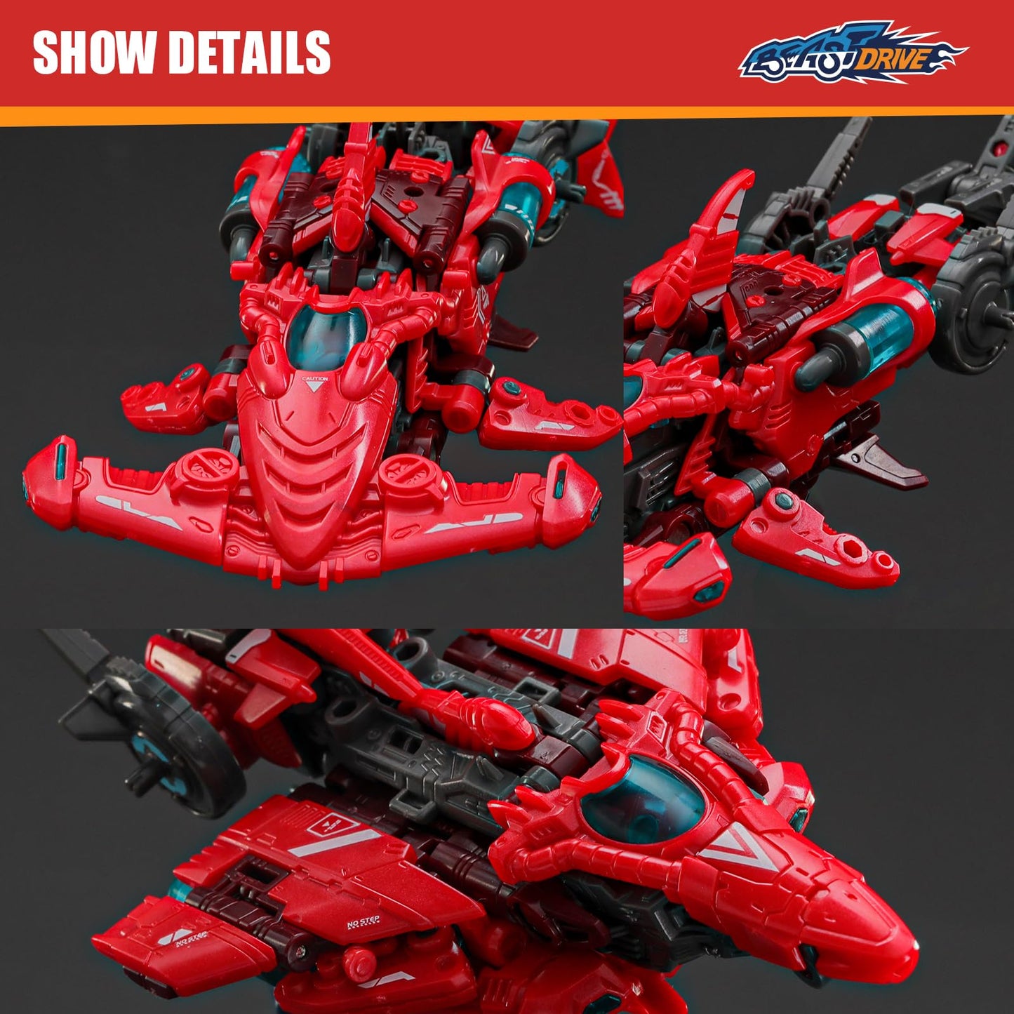 52Toys Beastdrive Bd-04 Abyss Sweeper Deformation Toys Action Figure, Converting Toys In Vehicle And Beast, Perfect Birthday Party Gift For Teens And Adults