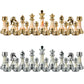 ELONGDI 16.5 Large Wooden Chess Set with Weighted Acrylic Chess Pieces Folding Chess Board Games with Handle 3.5 King Portable Classic Game for mature-themeds and Kids