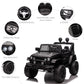 Aosom 12V Kids Ride On Truck With Parent Remote Control, Battery Powered Electric Car With Spring Suspension, Adjustable Speed, Led Lights And Horn, Black