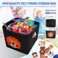 204Pcs Animals Felt Busy Board Story Set with Storage Bag Preschool Large Wall Storyboard Forest Themed Early Learning Interacti