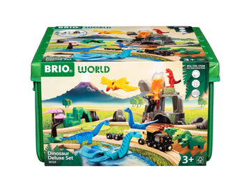 Brio World – 36104 Dinosaur Deluxe Set | 44-Piece Toy Train Set For Kids Ages 3 Years And Up