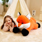 IKASA Giant Fox Plush Toy, 30" Soft Stuffed Animal for Kids, Polyester, Model 6636669