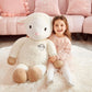 Ikasa 30' Giant Sheep Stuffed Animal - Jumbo Soft Kawaii Plush Toy For Kids & Girlfriend (White)