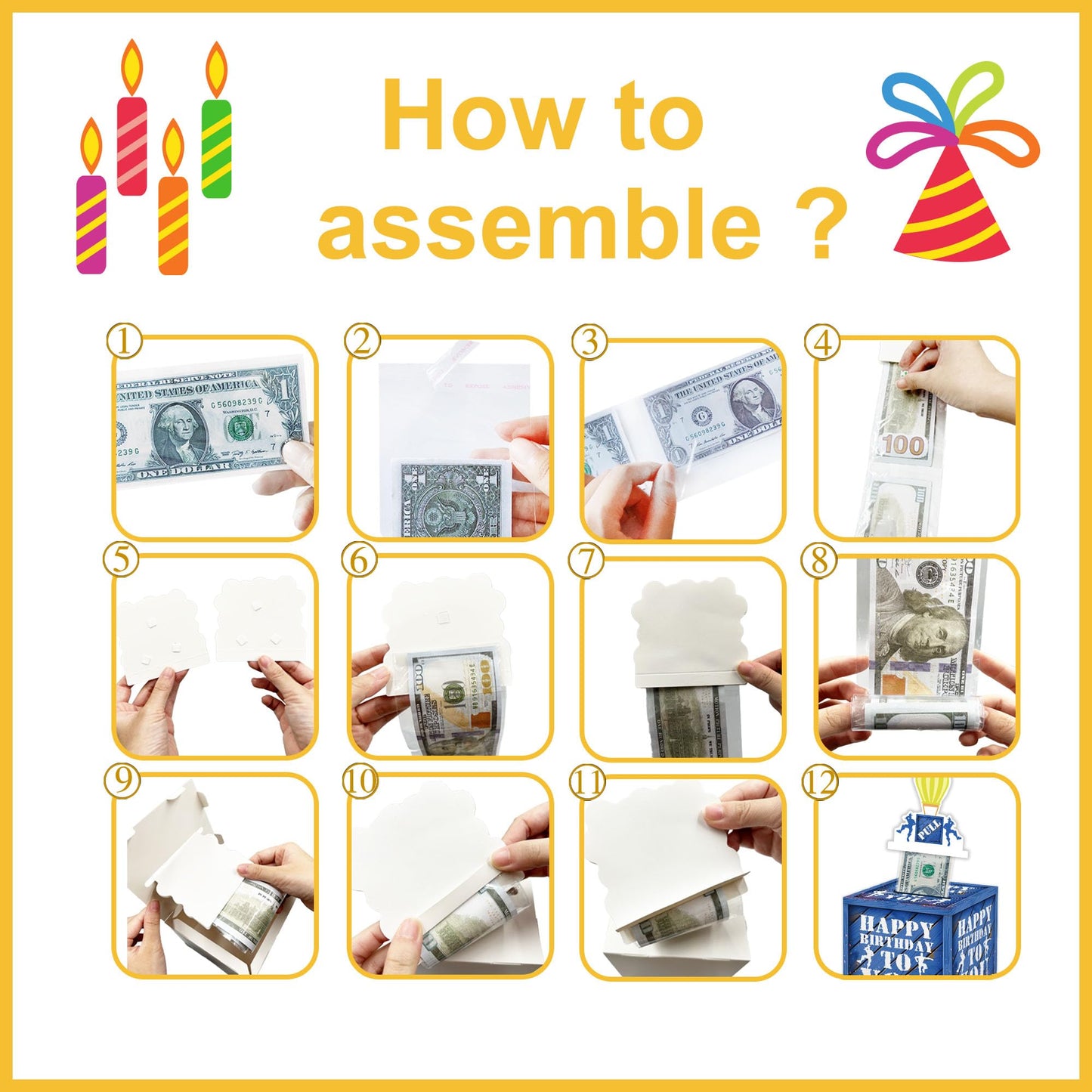 Surprise Money Box For Cash Gift Set - Gaming Birthday Money Box Gift Pull, Fun Birthday Gifts For Kids Boys Teens Video Game Lover, Birthday Party Decorations (35 Pcs Transparent Bags)