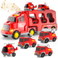 Bennol Toddler Trucks Toys For Boys Age 1-3 3-5, 5 In 1 Fire Car Truck For Girls 1 2 3 4 5 6 Years Old, Christmas Birthday Gift