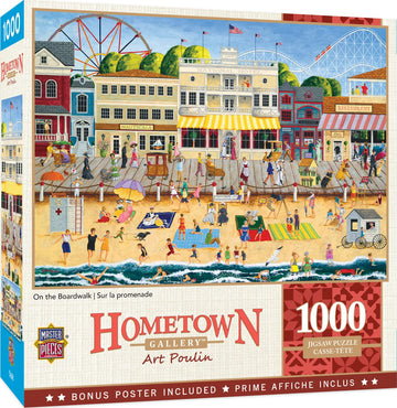 Masterpieces - 1000 Piece Jigsaw Puzzle, On The Boardwalk, Fun For Adults, Family, Kids, 19.25'' X 26.75''