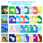 5 Pack Crafts For Kids Ages 4-8,6-8 Sticker Paint Number Books Kids Birthday Party Favors Road Plane Travel Activity Book (Dinosaurs+Ocean+Insect+Vehicle+Horse)