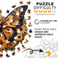 Wooden Puzzles for mature-themeds - 300 Pieces Butterfly Unique Shaped Wooden Jigsaw Puzzles for mature-themeds  King Size 16.5'' x 13.5'' mature-themed Wood Puzzles for Family Friend Game