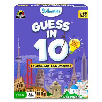 Skillmatics Card Game - Guess In 10 Legendary Landmarks, Educational Travel Toys For Boys, Girls, And Kids Who Love Board Games, Geography And History, Gifts For Ages 8, 9, 10 And Up