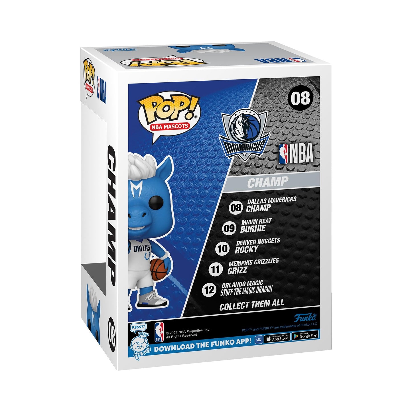 Funko POP! NBA Mascots Champ The Horse Vinyl Figure - Multicolor - Model 52168 - Collectible for Kids & Adults - Official Merchandise