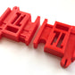 TrainLab.com adapters compatible with Thomas & Friends TrackMaster New Gray & Old Brown tracks  essential Trackmaster track accessories for easy expansion! (2pc) (Red)