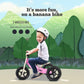 Banana Bike Toddler Wooden Balance Bike - No Pedals Tricycle - Puncture Proof Tires, Ergonomic And Durable - Birthday Gift For Boys And Girls