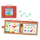 Melissa & Doug Dinosaurs Drawing Activity Set - Reusable Mess-Free Travel Kit with 41 Magnets & 5 Markers, Model 31321