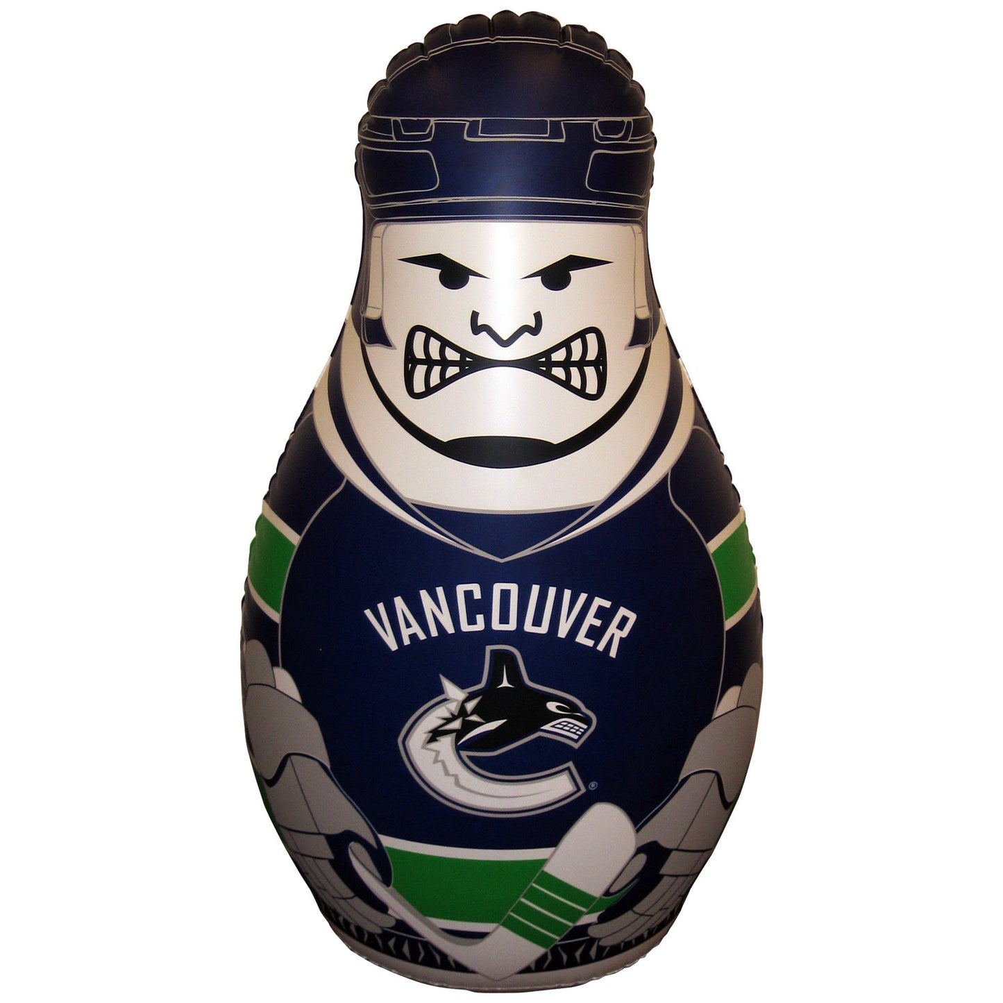 Fremont Die NHL Vancouver Canucks Bop Bag Inflatable Checking Buddy Punching Bag, Standard: 40 Tall, Team Colors