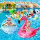 4 Pack Inflatable Pool Floats For Toddler Age 1-4 Animal Swim Tube Rings For Kids Infant Baby Ride On Beach Floaties With Safety