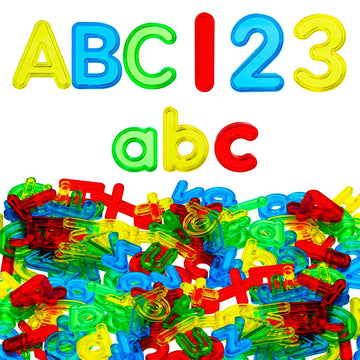 Bbiamsleep 134 Pcs Multi-Color Plastic Letters And Numbers Transparent Letters And Numbers Plastic Alphabet Letters Light Table