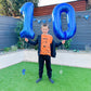 10 Balloon Number, Metallic Blue Number 10Th Birthday Balloons 40 Inch, 10 Years Old Metallic Blue Birthday Decorations For Boys