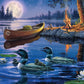 Buffalo Games - Darrel Bush - Loons By Moonlight - 1000 Piece Jigsaw Puzzle For Adults Challenging Puzzle Perfect For Game Nights - Finished Puzzle Size Is 26.75 X 19.75