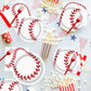 Bqk 96 Pcs Baseball Birthday Party Supplies Including Baseball Plates And Napkins Forks, Baseball Party Favors Baseball Party De