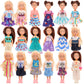 Miunana 12 Pcs 5.3 Inch Girl Doll Clothes Dress Outfits And Shoes For Chelsea Girl Doll Clothing With 2 Pairs Of Shoes For 4-6 Inch Chelsea Girl Dolls Clothes And Accessories Doll Top And Pants
