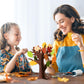 WATINC 16Pcs Fall Thankful Trees Craft Kits for Kids, Autumn Maple Oak Leaves Make Your Own DIY Thanksgiving Trees Decoration Th