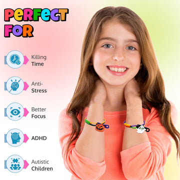 UpBrands 96 Pack Halloween Zipper Bracelets: Non-Candy Treats, Fidget Toys for Stress Relief, Ideal Party Favors & Gifts for Kid