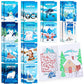BenLouis 24 Pcs Winter Mini Coloring Books Kids Polar Animals Penguin Party Favors Small Activity Books Bulk for Kids Winter Hol