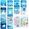 BenLouis 24 Pcs Winter Mini Coloring Books Kids Polar Animals Penguin Party Favors Small Activity Books Bulk for Kids Winter Hol