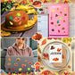 Thanksgiving Fall Leaf Foam Sticker, Julbear 900Pcs Autumn Glitter Maple Leaves Colorful Pattern Self-Adhesive Foam Stickers For