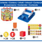 EPOCH Super Mario Lucky Coin Game - Tabletop Skill Game for 1-2 Players - Multi Color - Model 7461 - Fun Coin Collecting Action