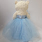 KINNEX COLLECTIONS SINCE 1997 20'' Teddy Bear with Elegant Dress (Centerpiece) ~ B16631N-4 (Baby Blue)
