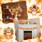 Motipuns 24 Sets Thanksgiving Turkey Ornaments Crafts Turkey Paper Suncatchers Thanksgiving Fall DIY Kit Pumpkin Crafts Decorati