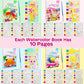FQKIOMY Paint with Water Books for Kids Ages 3-5,Water Coloring Book Mess Free Coloring for Toddlers 2-4,Creative Arts and Craft