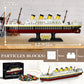 Micro Mini Blocks Titanic Model Building Set 2383PCS, No Compatible with Lego Titanic, 3D Titanic Model Building Set Blocks, Min