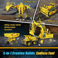 Hbuds Robot Building Kits, 5-In-1 Stem Toys For Boys Age 8-14, App & Remote Control Excavator Kids Construction Toys, Programmable Erector Sets, Educational Robotic Kit Gifts For Girls Boys (555 Pcs)