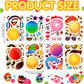 48 Piece Make a Face Own Stickers - Stickers for Kids Your Own Face Craft Reward DIY Birthday Party Supply with 8 Designs