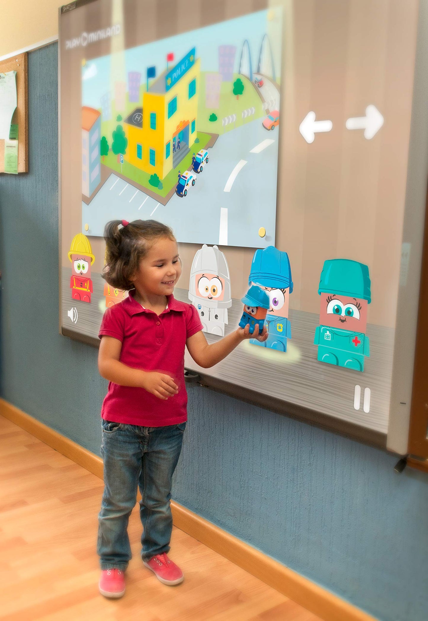 Miniland Job Blocks Board Game For Toddlers Age 2 - Preschoolers Age 4, Teaches Careers, Diversity, Fun Language Development, Pretend Play, Free Curriculum