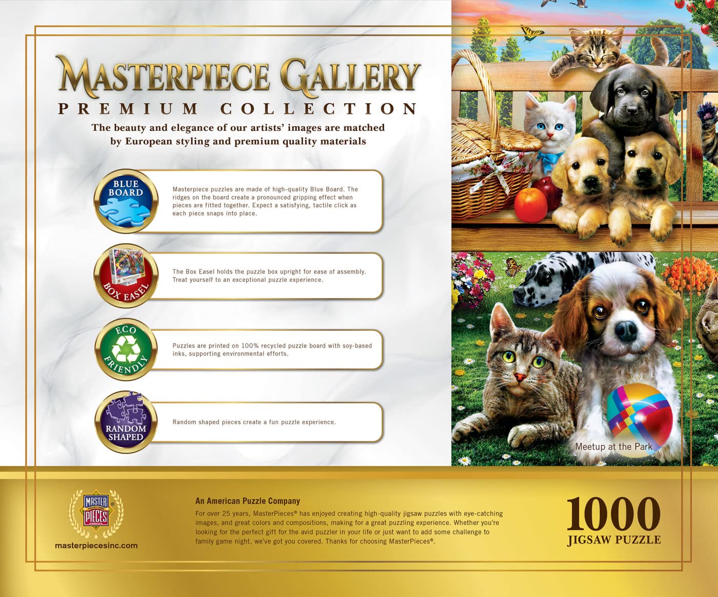 MasterPieces 1000 Piece Jigsaw Puzzle for Adults, Family, Or Youth - Meetup at The Park - 26.75x 19.25