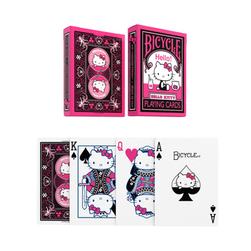 Bicycle Hello Kitty Playing Cards, Black & Pink, 1 Deck