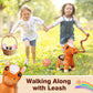 Marsjoy Interactive Plush Walking Pony Toy - Musical, Dancing, Brown, 11.81" for Kids Ages 3+
