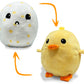 Hatchkinz | Reversible Chick To Egg Plushie | Happy + Sad | Show Your Mood | Stress Relief Plush 7''