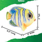 Real Planet Sea Life Plush - Soft Stuffed Animal Gift For Kids All Ages, Sea Ocean Fishing Plushie, Fun Christmas Birthday Gifts (Stripe Flatfish, 6.5') (Yellow)